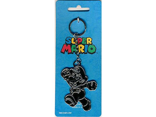 BIOWORLD Super Mario Bros - Mario - Porte-clés (Argent)