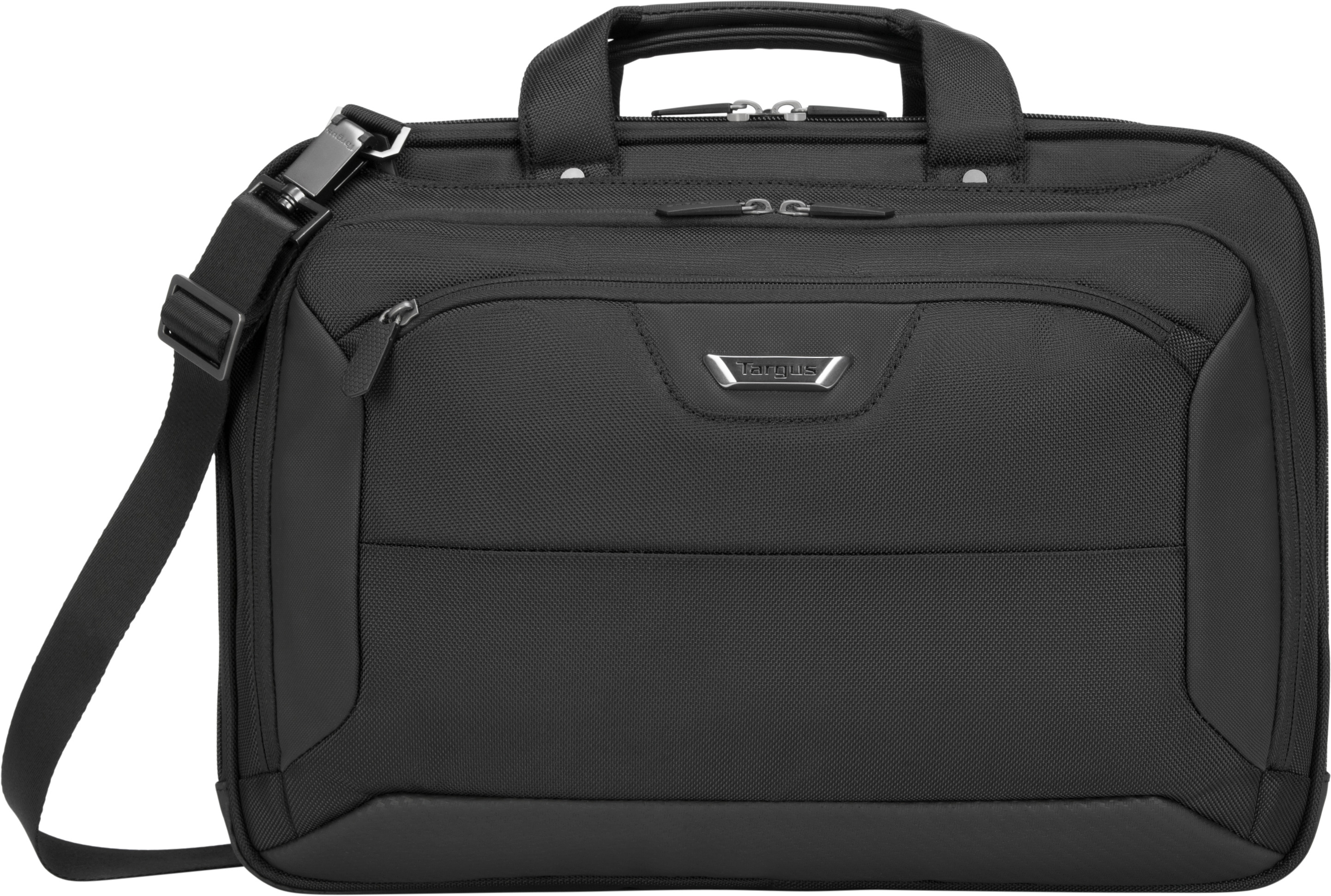 TARGUS Corporate Traveler Notebooktasche Aktentasche für Universal Strapazierfähiges ballistisches Nylonobermaterial nach Militärstandard 1680D – wasser- und verschleißfest, Schwarz