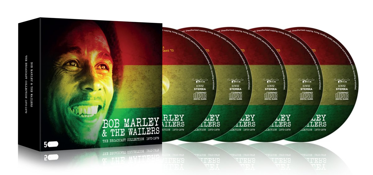 Bob Marley & The Wailers 'The Broadcast Collection' boxset en schijven.