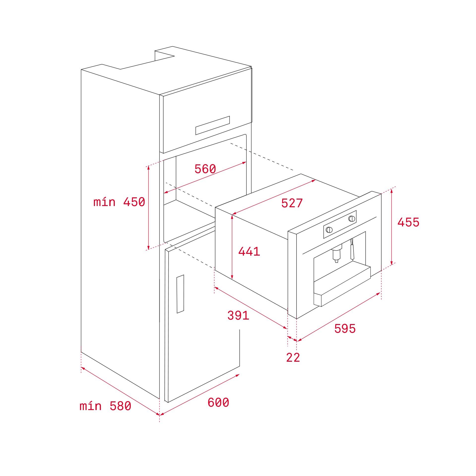 Cafetera automática - Teka CLC 855 GM, Integrable, 1.8L, 59.2cm, 1350W, Auto-limpieza, Negro
