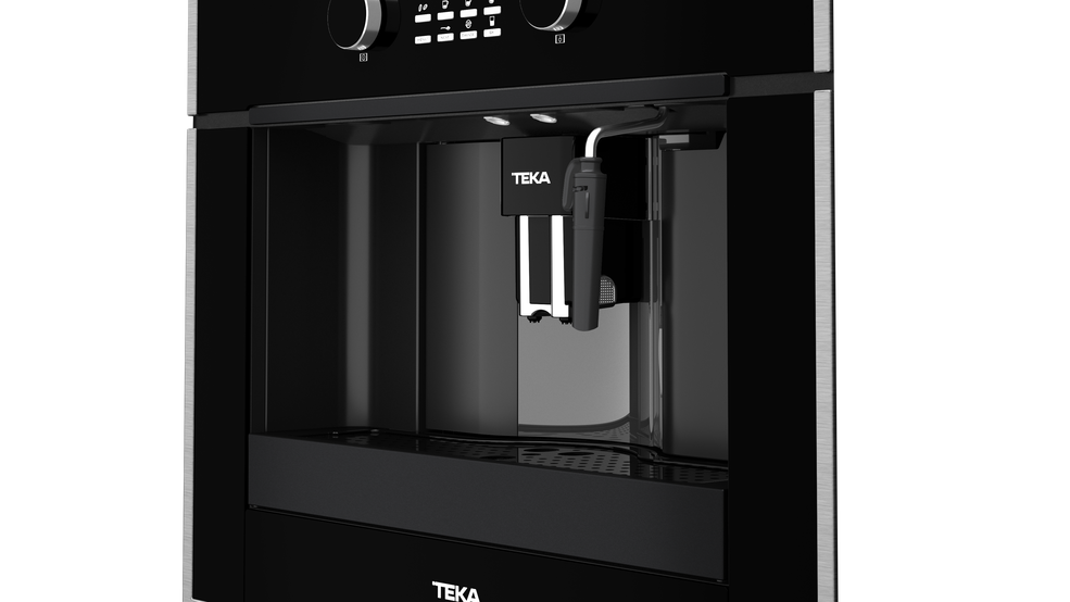 Cafetera automática - Teka CLC 855 GM, Integrable, 1.8L, 59.2cm, 1350W, Auto-limpieza, Negro
