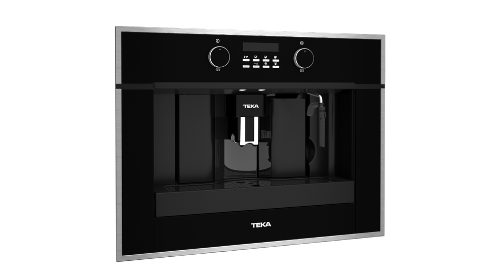 Cafetera automática - Teka CLC 855 GM, Integrable, 1.8L, 59.2cm, 1350W, Auto-limpieza, Negro