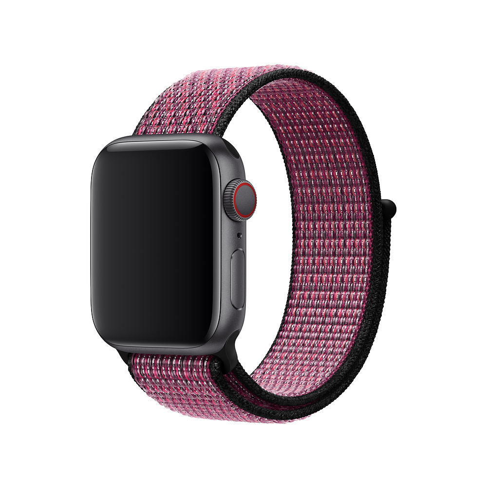 APPLE 40 mm Nike Sport Loop, Pink Blast/True Berry (MWTW2ZM/A)
