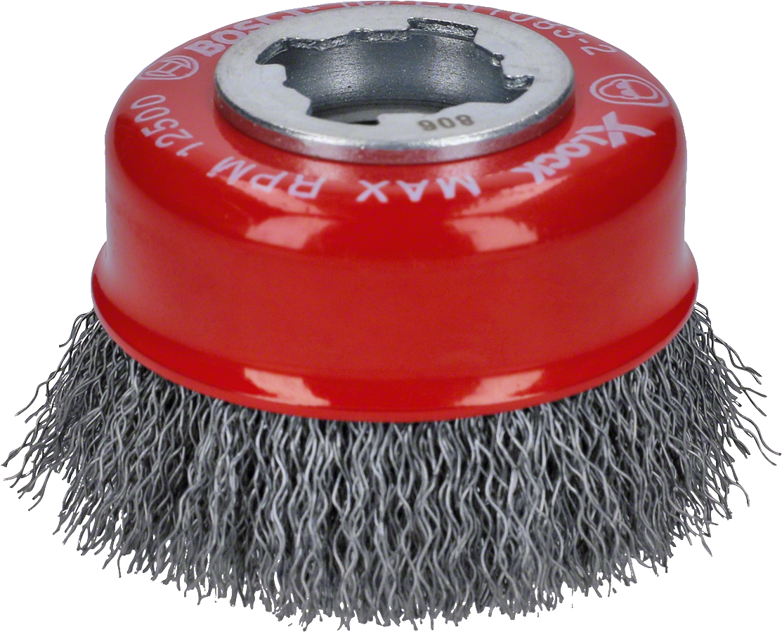 BOSCH X-LOCK Hullámosított fazékkefe Clean for Metal, ø75x0,3 mm, 1 db (2608620725)