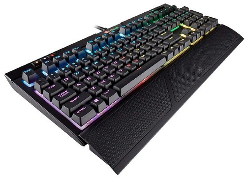 Teclado gaming - Corsair Strafe RGB MK.2, Cherry MX Red (ES), USB, Negro