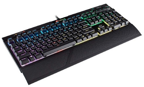 Teclado gaming - Corsair Strafe RGB MK.2, Cherry MX Red (ES), USB, Negro