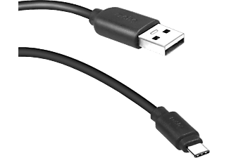 SBS USB-kabel - USB-C Zwart 1.5 m Zwart (TECABLEMICROC15K)
