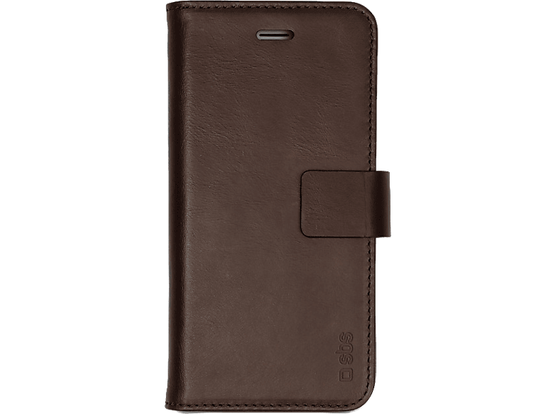 SBS Flipcover Leder iPhone XS Max Bruin (TEBOOKLEATIP65BR)