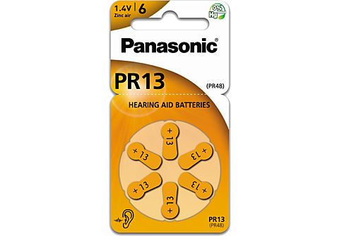 PANASONIC Hoorbatterij PR13 6-pack