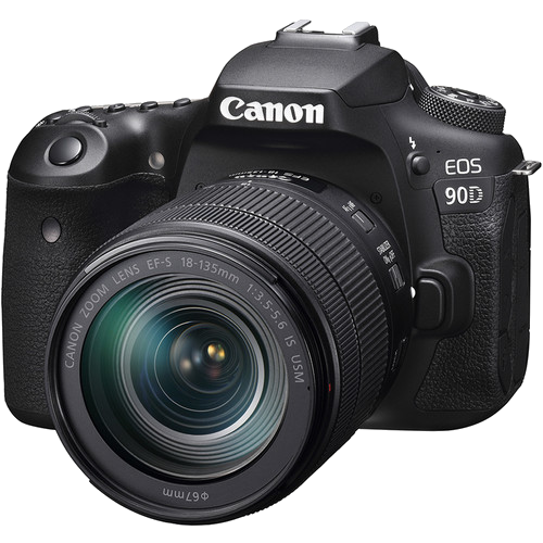 CANON EOS 90D DSLR fényképezőgép, +EF-S 18-135 mm IS USM objektív (3616C017)