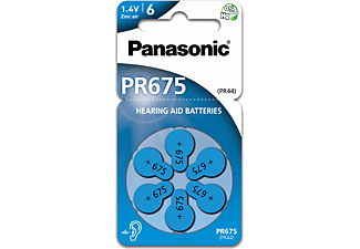 PANASONIC Hoorbatterij PR675 6-pack