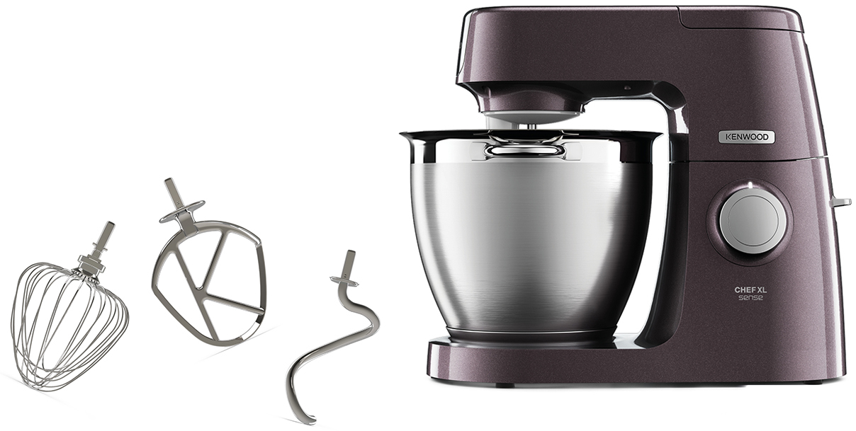 KENWOOD Chef XL Sense Special Edition KQL 6300 Z  Küchenmaschine Dunkelviolett (Rührschüsselkapazität: 6,7 l, 1400 Watt)
