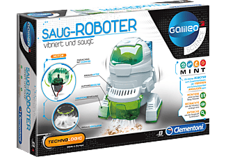 GALILEO Saug - Roboter Experimentierkasten, Weiß/Grün
