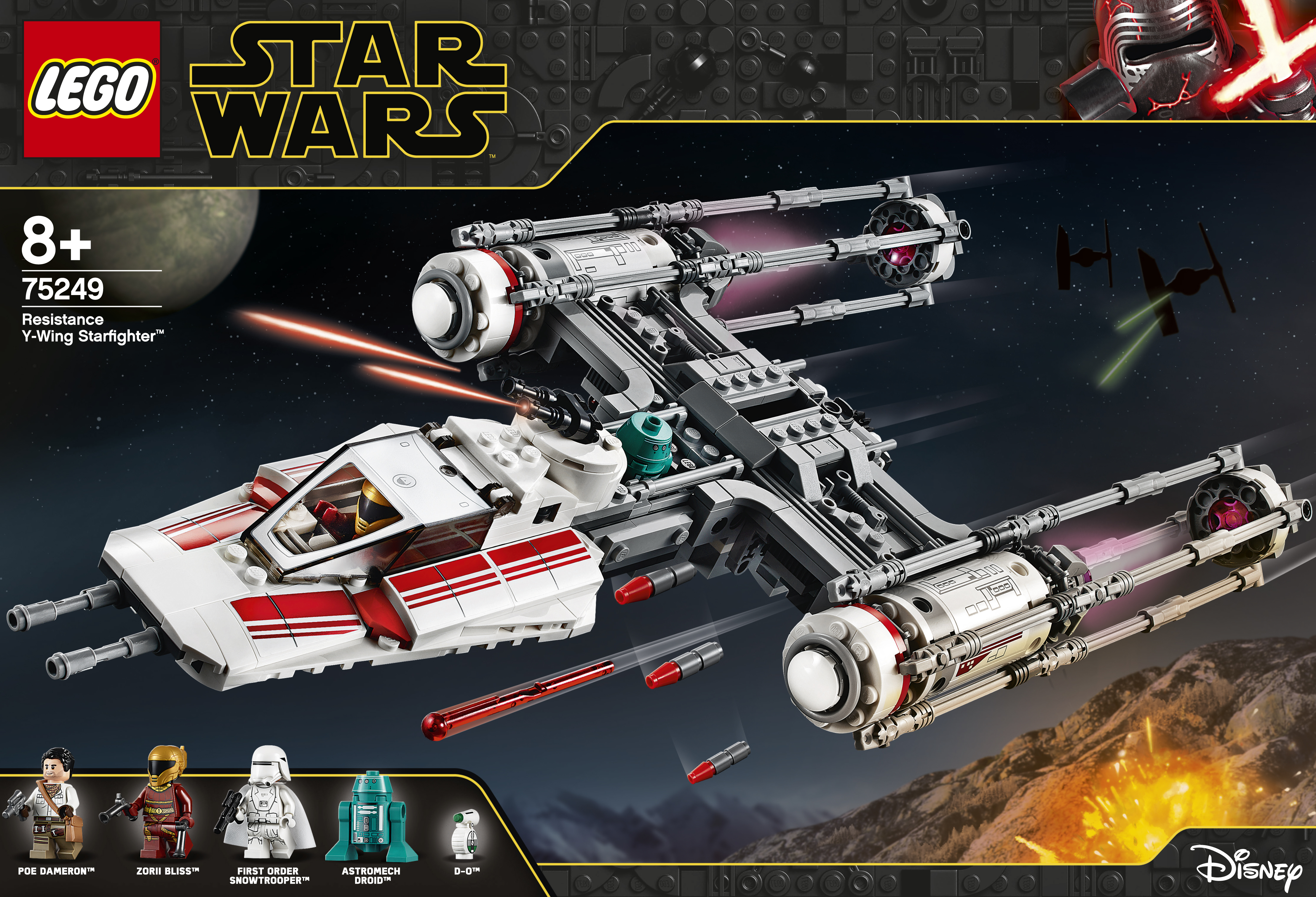LEGO 75249 Widerstands Y-Wing Starfighter™ Bausatz, Mehrfarbig