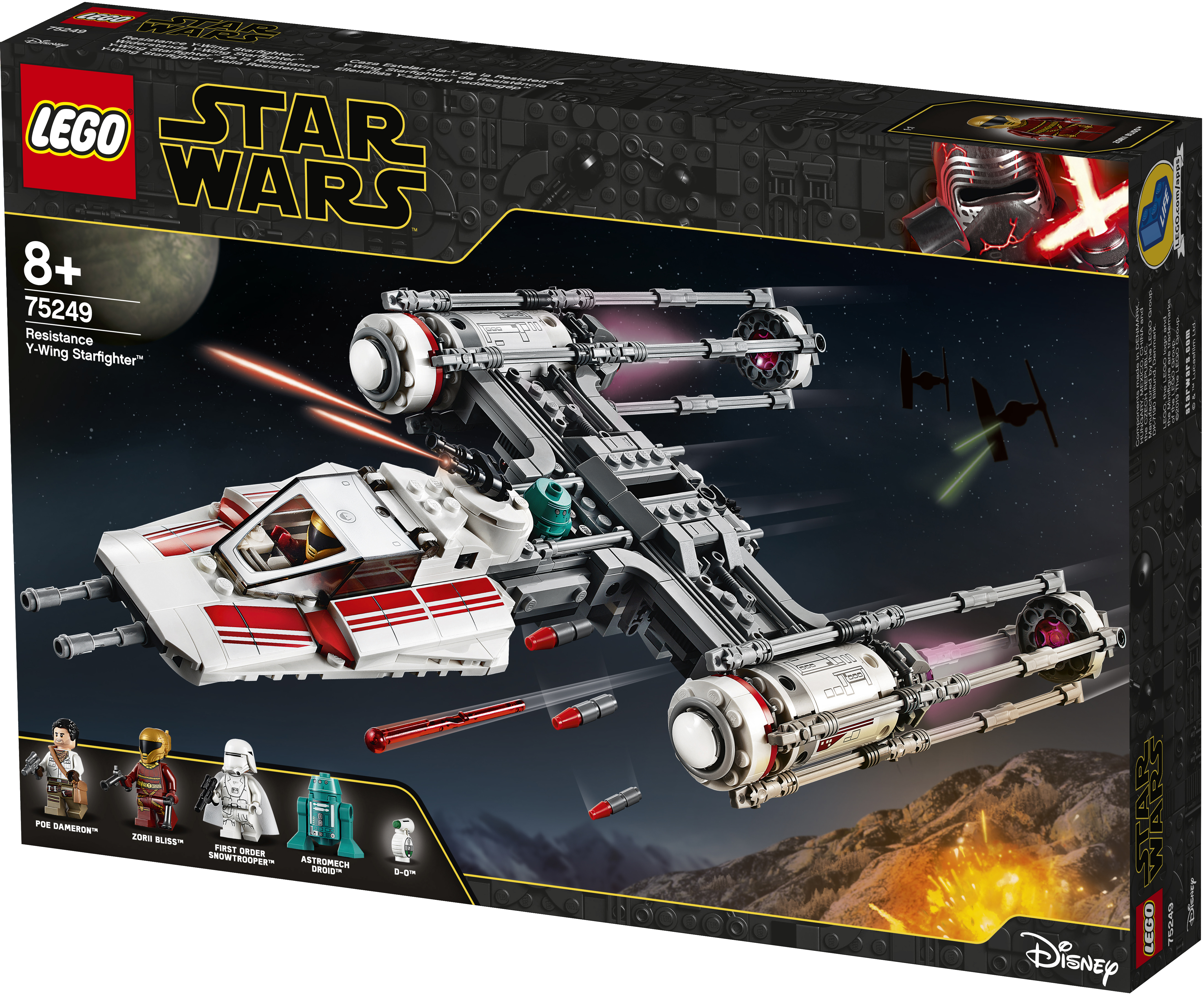 LEGO 75249 Widerstands Y-Wing Starfighter™ Bausatz, Mehrfarbig