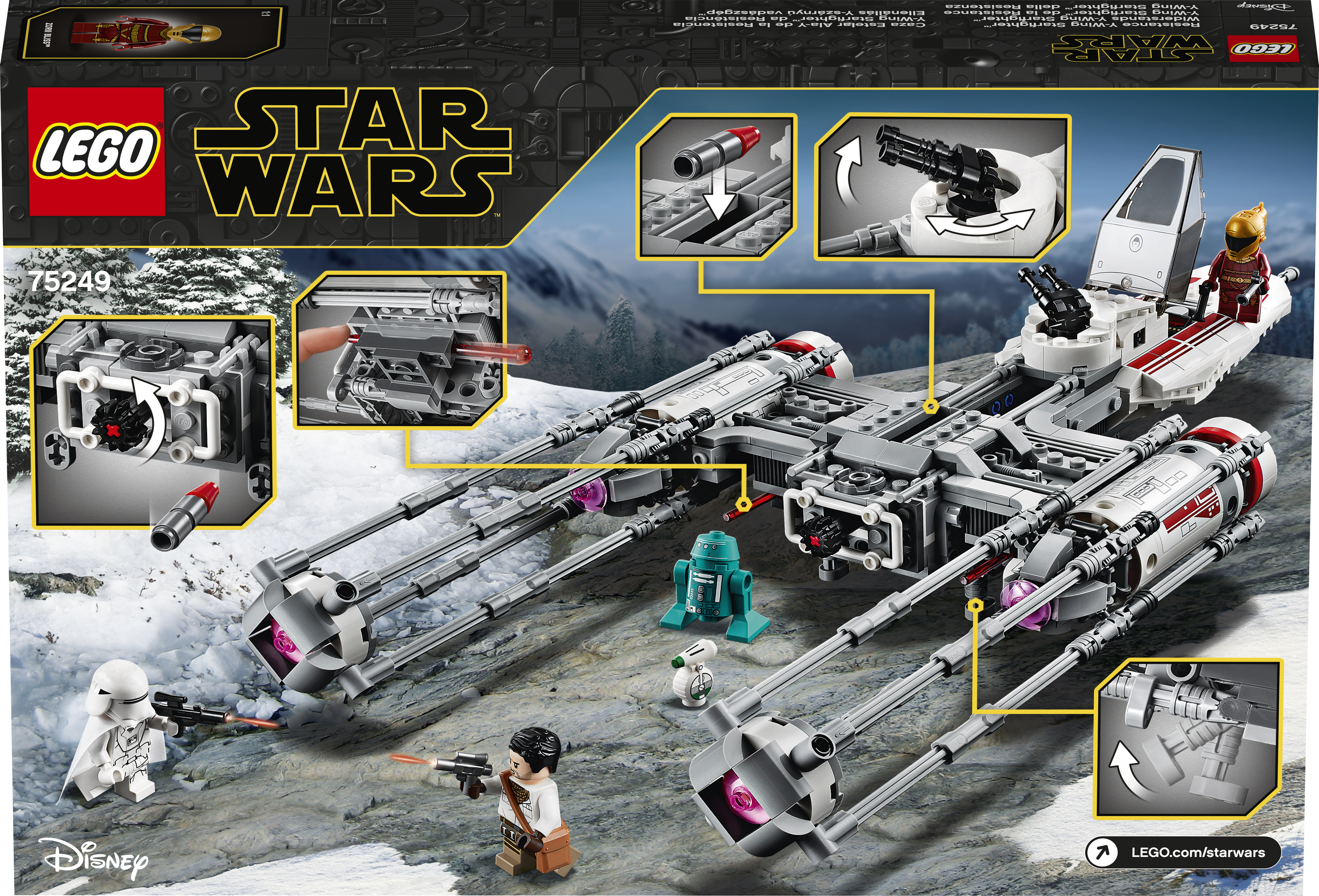 LEGO 75249 Widerstands Y-Wing Starfighter™ Bausatz, Mehrfarbig