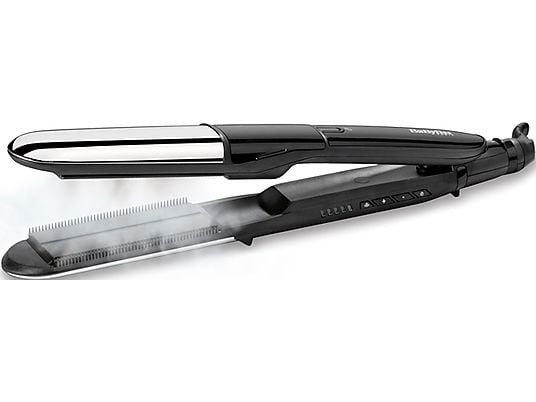 BABYLISS Steam Shine Styler  - Piastra per capelli (Nero/Argento)