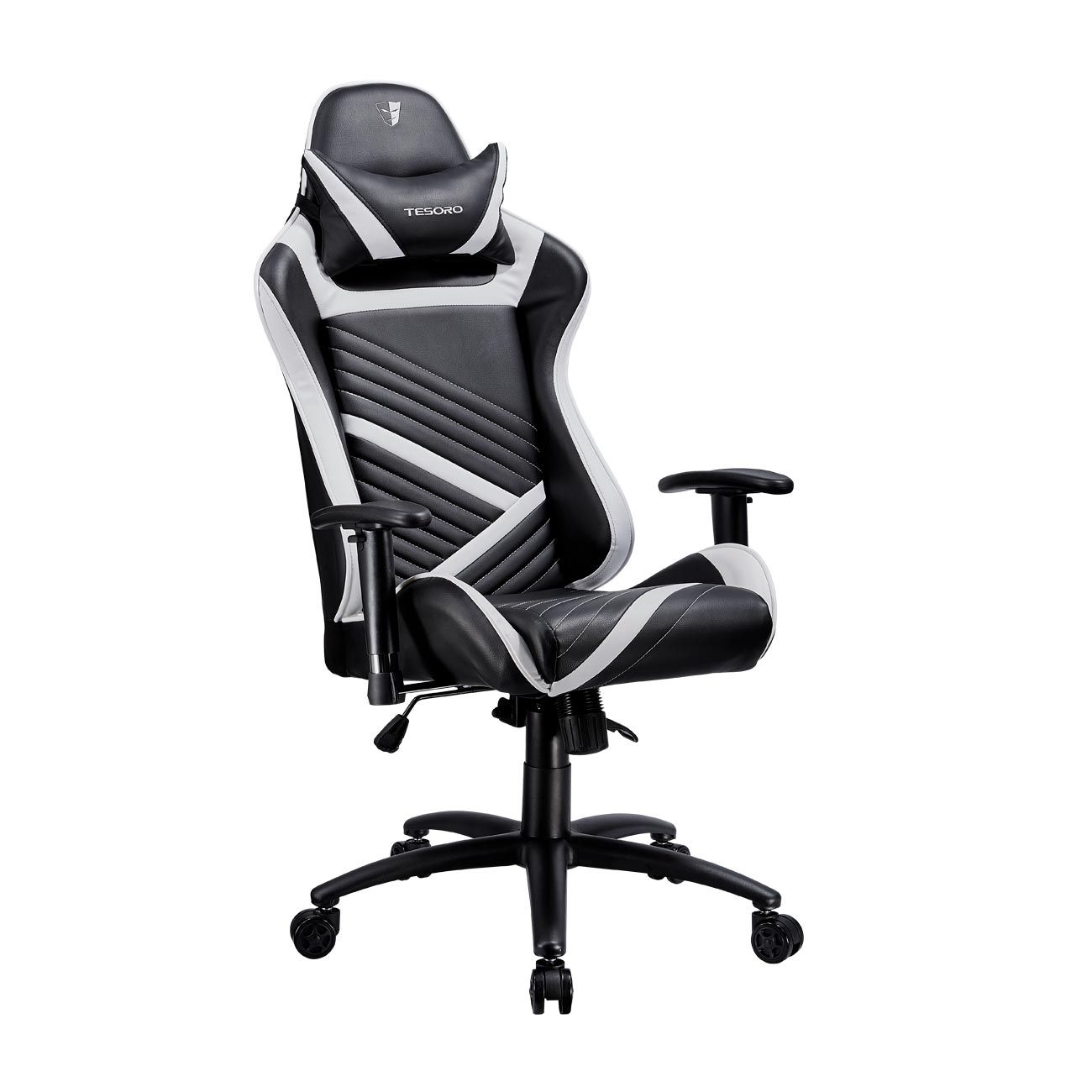 TESORO Zone Speed Gaming Chair Gaming Stuhl, schwarz/weiss
