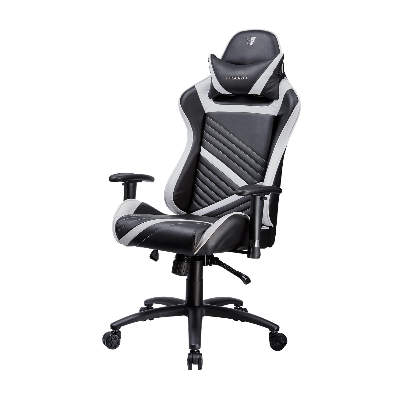 TESORO Zone Speed Gaming Chair Gaming Stuhl, schwarz/weiss
