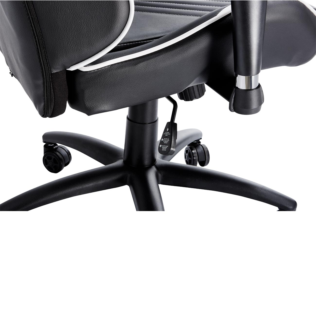 TESORO Zone Speed Gaming Chair Gaming Stuhl, schwarz/weiss
