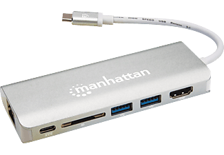 MANHATTAN 152075 USB Hub, Grau