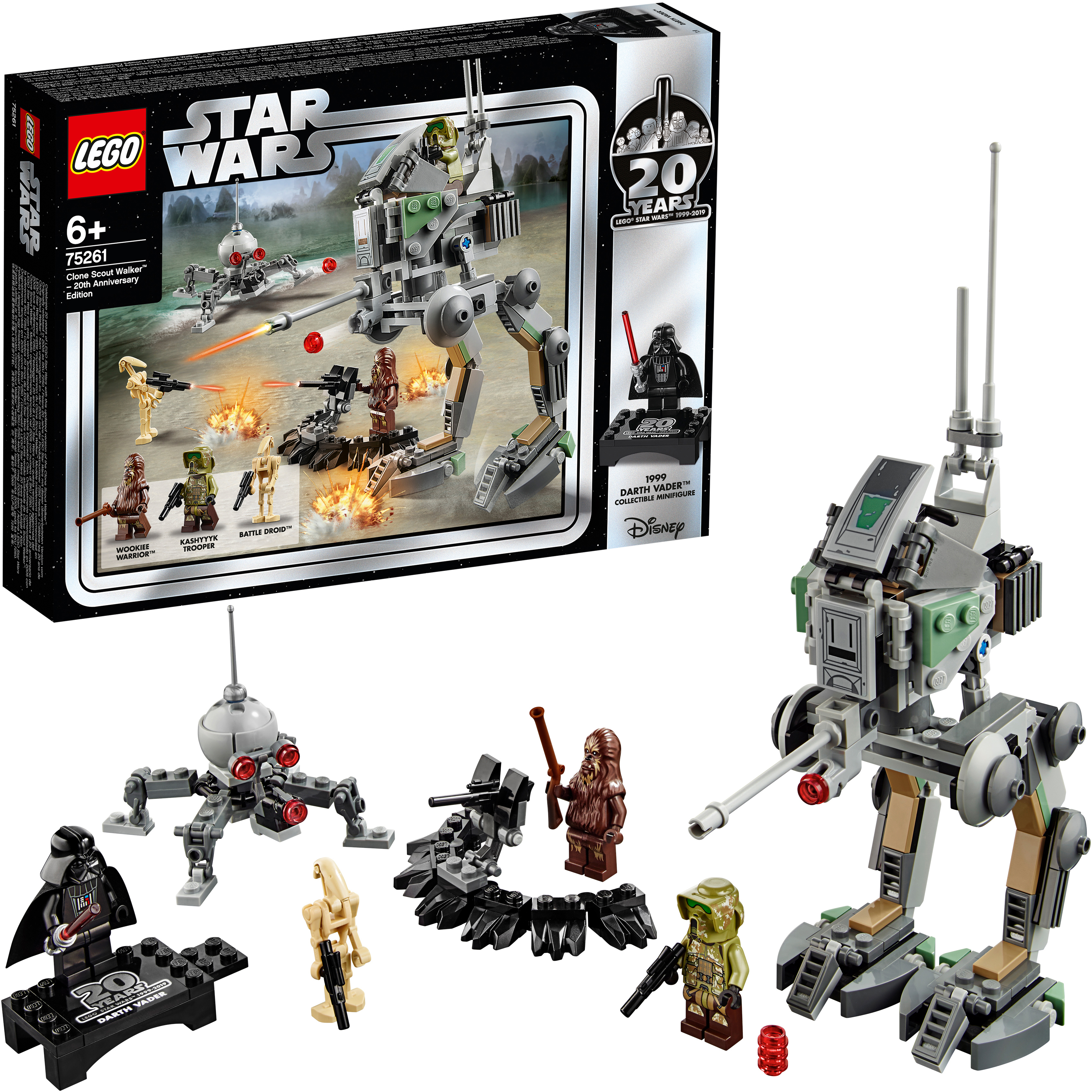 LEGO 75261 Clone Scout Walker™ – 20 Jahre LEGO Star Wars Bausatz, Mehrfarbig