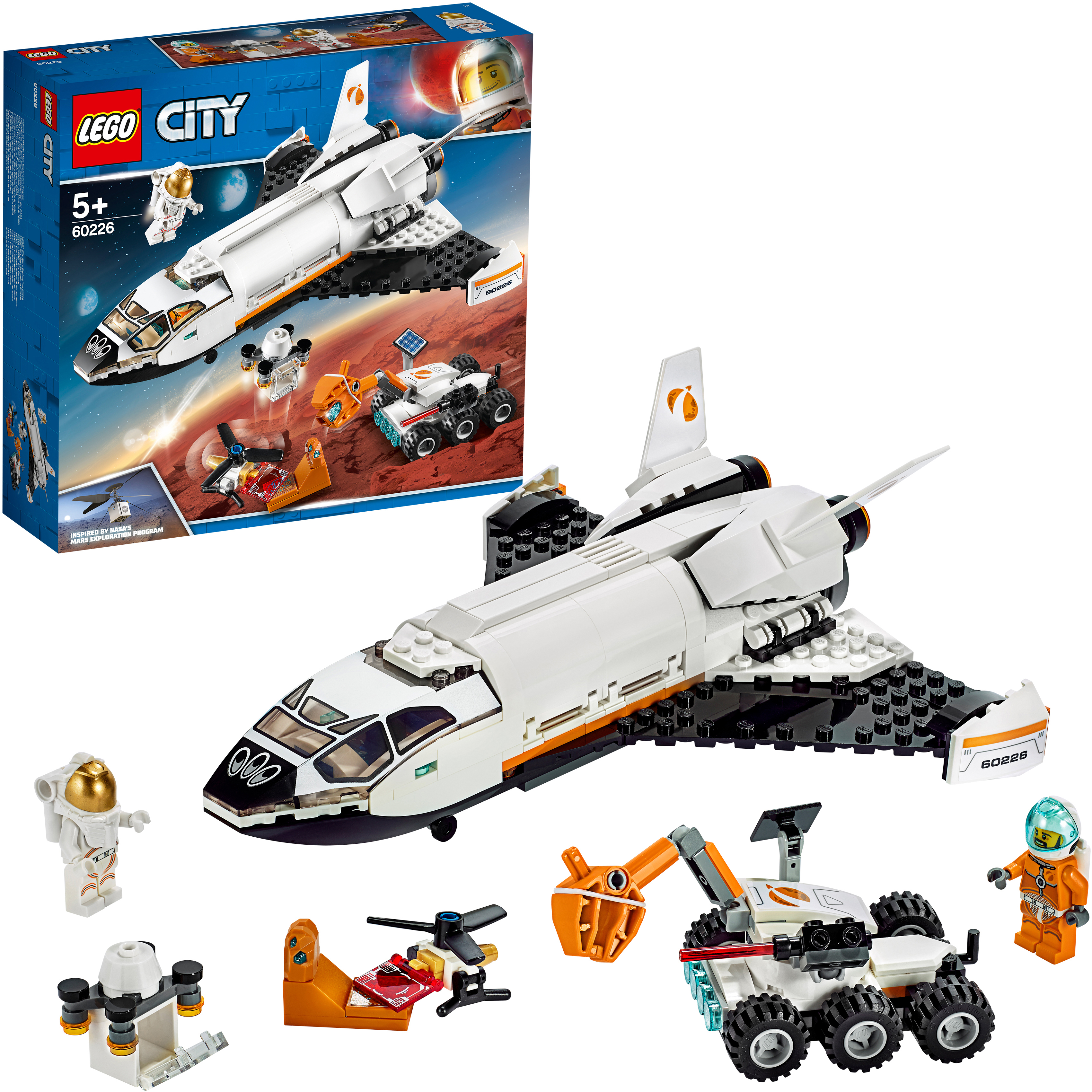 LEGO 60226 Mars-Forschungsshuttle Bausatz, Mehrfarbig