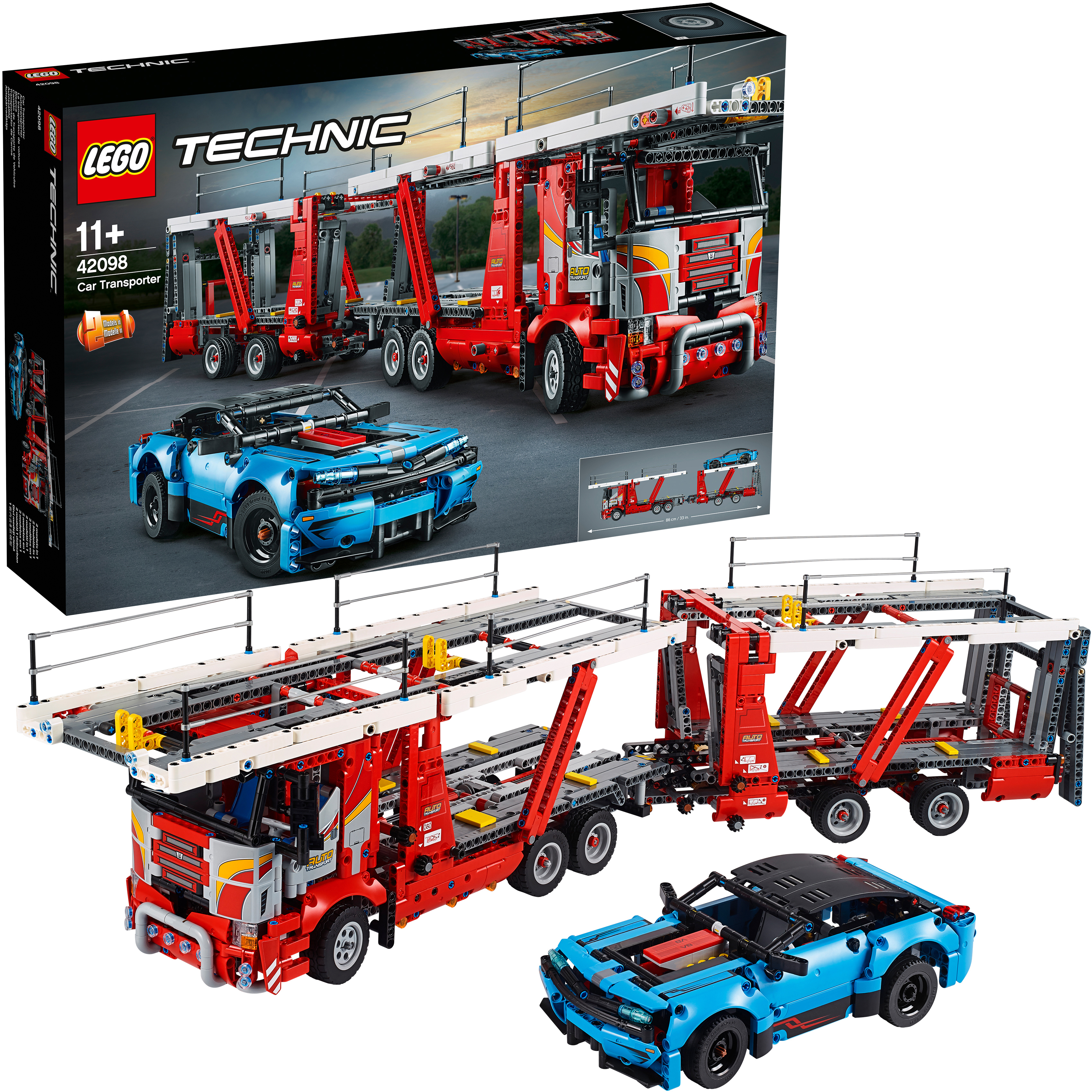 LEGO 42098 Autotransporter Bausatz, Mehrfarbig