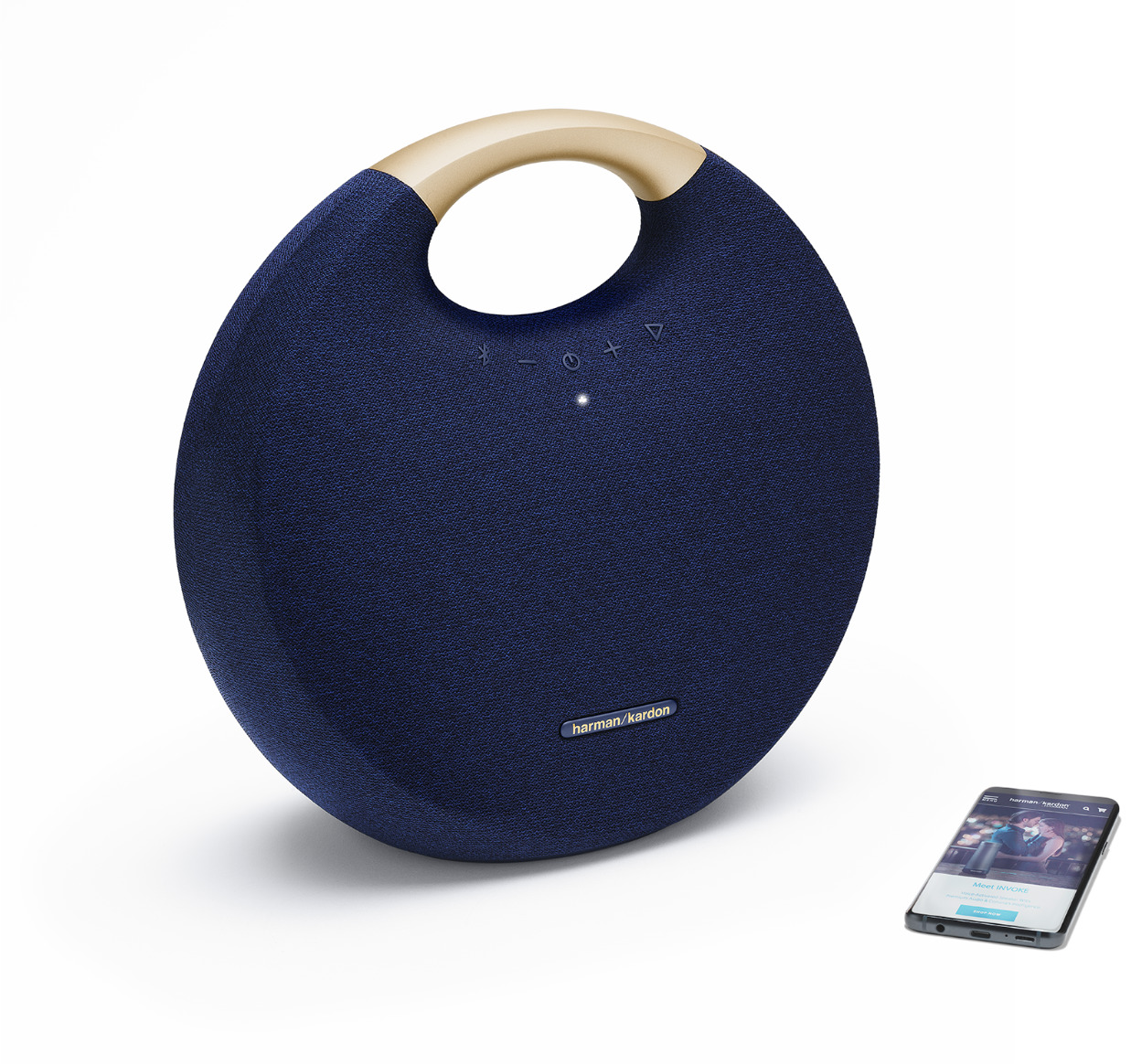 HARMAN KARDON Onyx Studio 6 Bluetooth Lautsprecher, Blau, Wasserfest