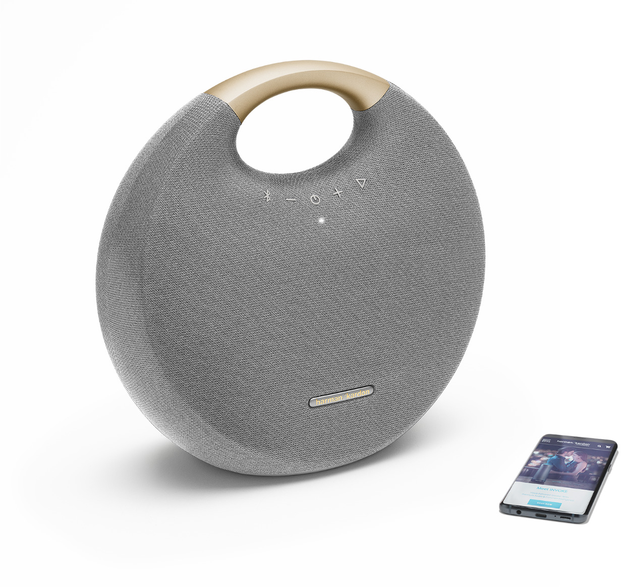 HARMAN KARDON Onyx Studio 6 Bluetooth Lautsprecher, Grau, Wasserfest
