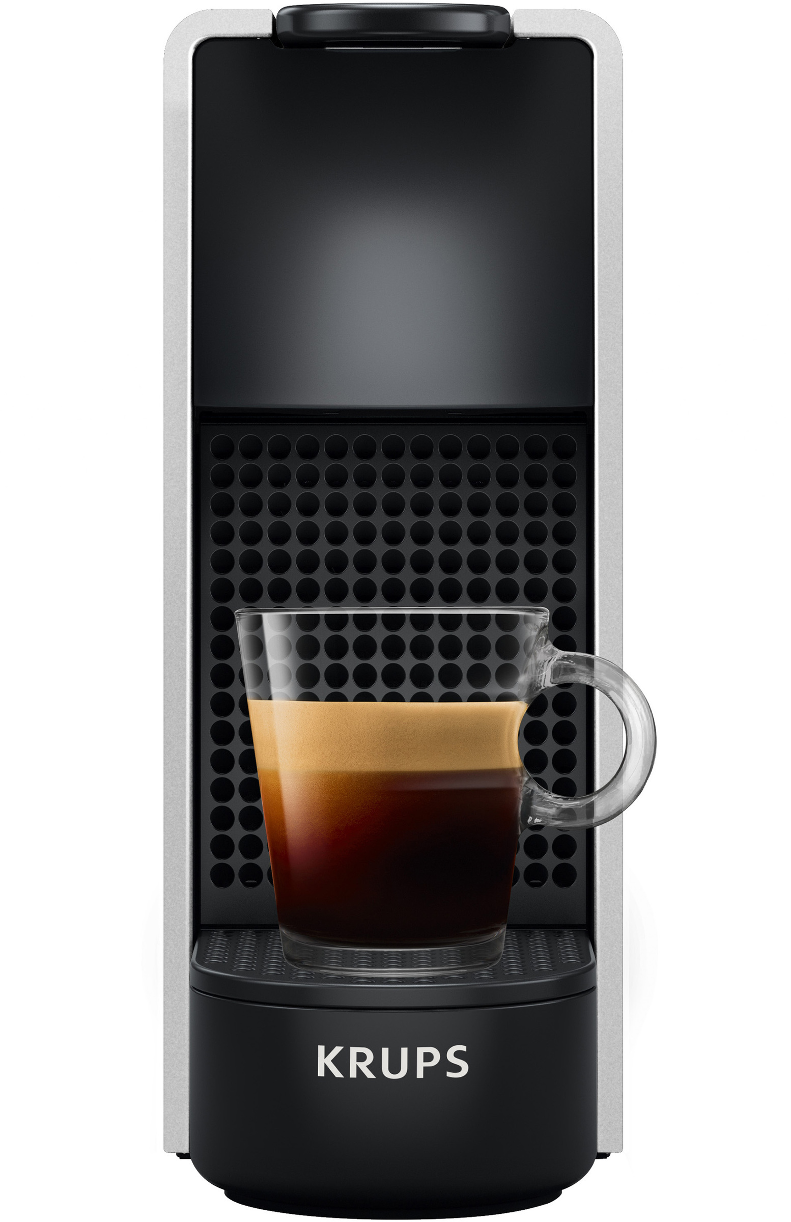 KRUPS XN110E Nespresso Essenza Mini Kapselmaschine Silber