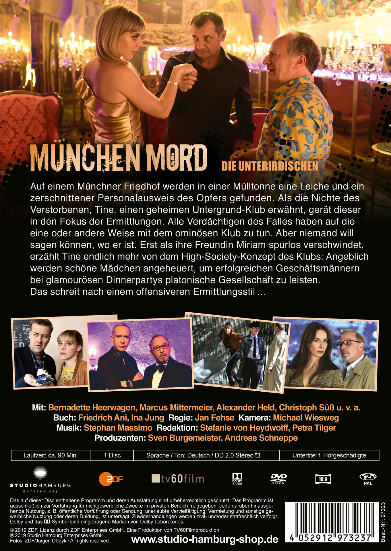 DVD-Cover für München Mord. Personen sind auf dem Cover. Text ist vorhanden.