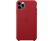 APPLE iPhone 11 Pro Max bőr tok - piros