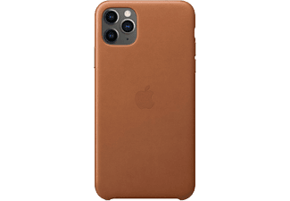 APPLE iPhone 11 Pro Max bőr tok - vörösesbarna