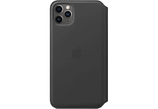 APPLE iPhone 11 Pro Max kinyitható bőr tok - fekete