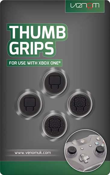 VENOM Thumb Grips 4 db hüvelykujj csúszásgátló Xbox Series X/S és One kontrollerhez, fekete (VS2897)