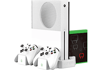 VENOM Xbox One vertikális tartó + töltőállvány, fehér (VS2862)