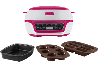 TEFAL KD8018 Cake Factory Kuchenbackautomat Weiß/Pink
