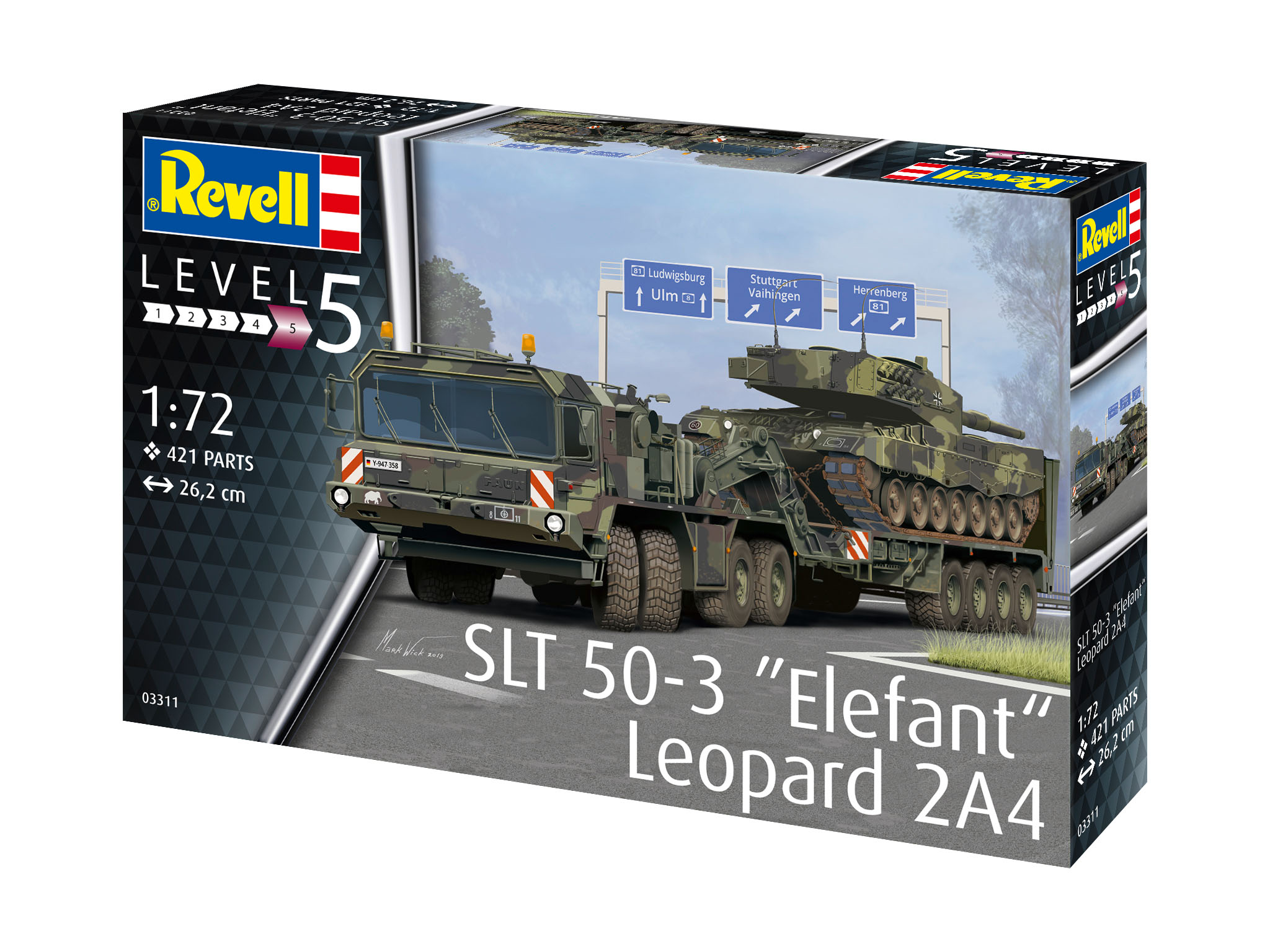 Mehrfarbig Leopard 2A4 50-3 Panzer, + REVELL \