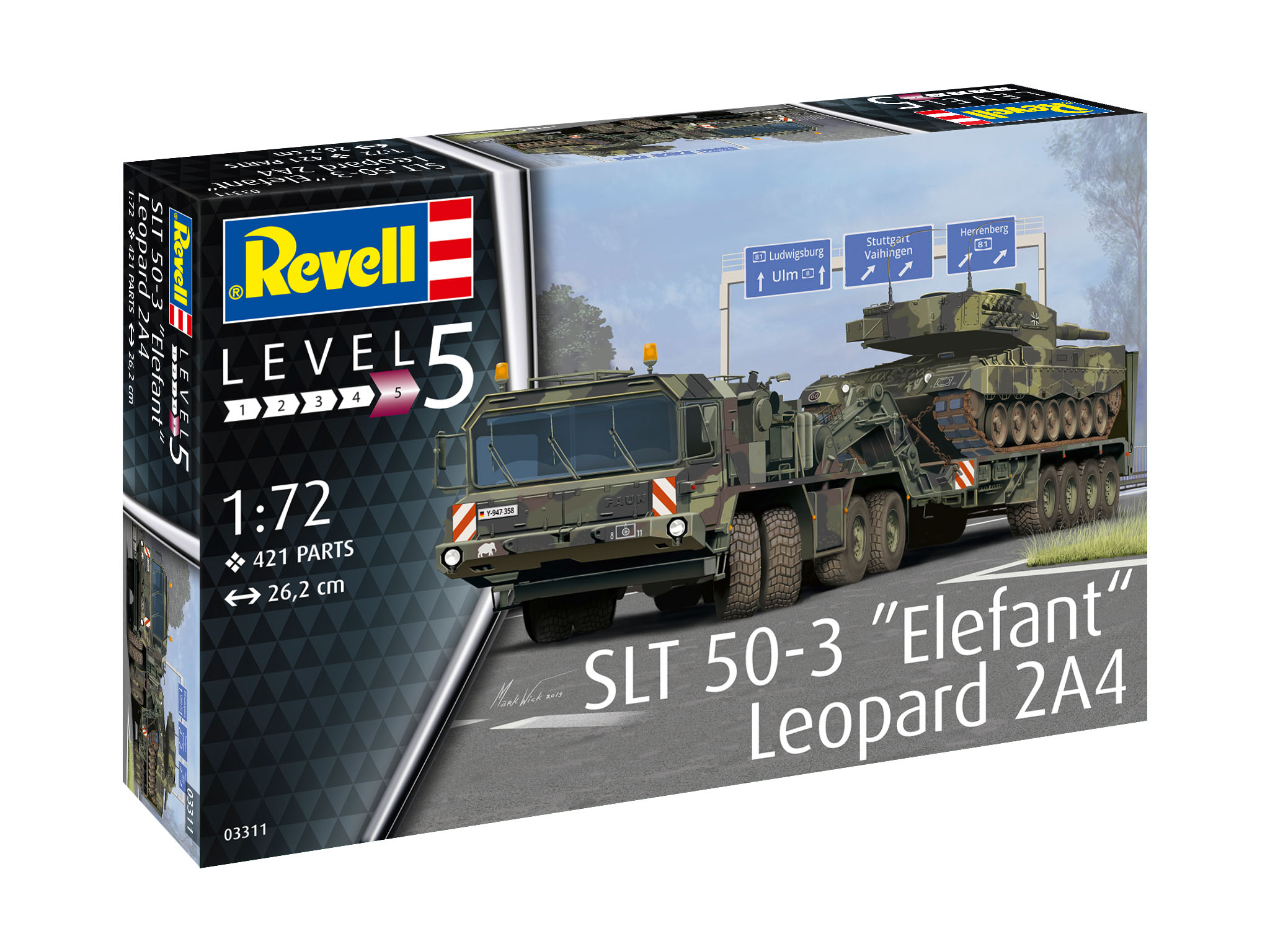 Mehrfarbig Panzer, REVELL Leopard 2A4 50-3 + SLT \