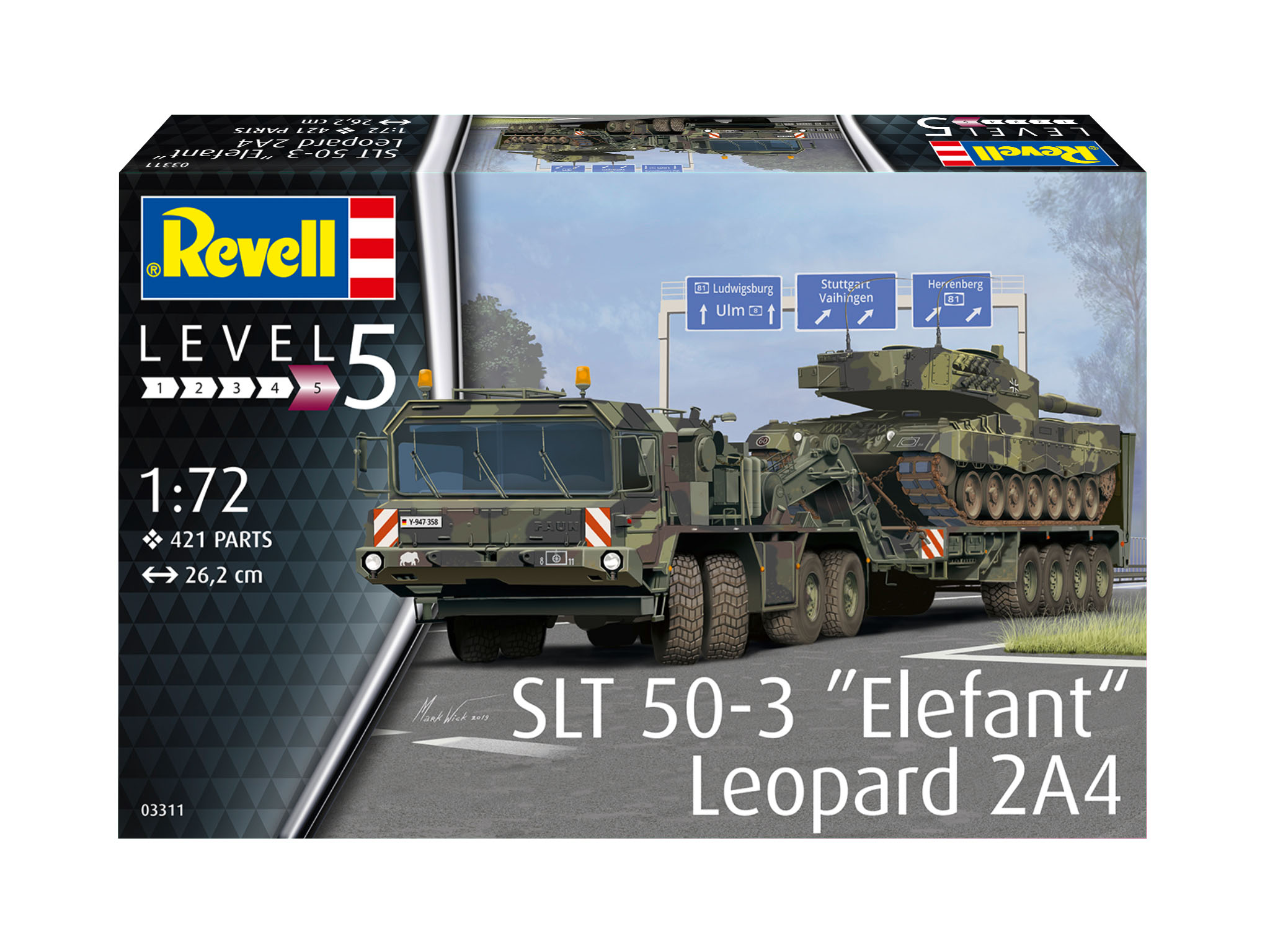 Mehrfarbig Panzer, REVELL Leopard 2A4 50-3 + SLT \