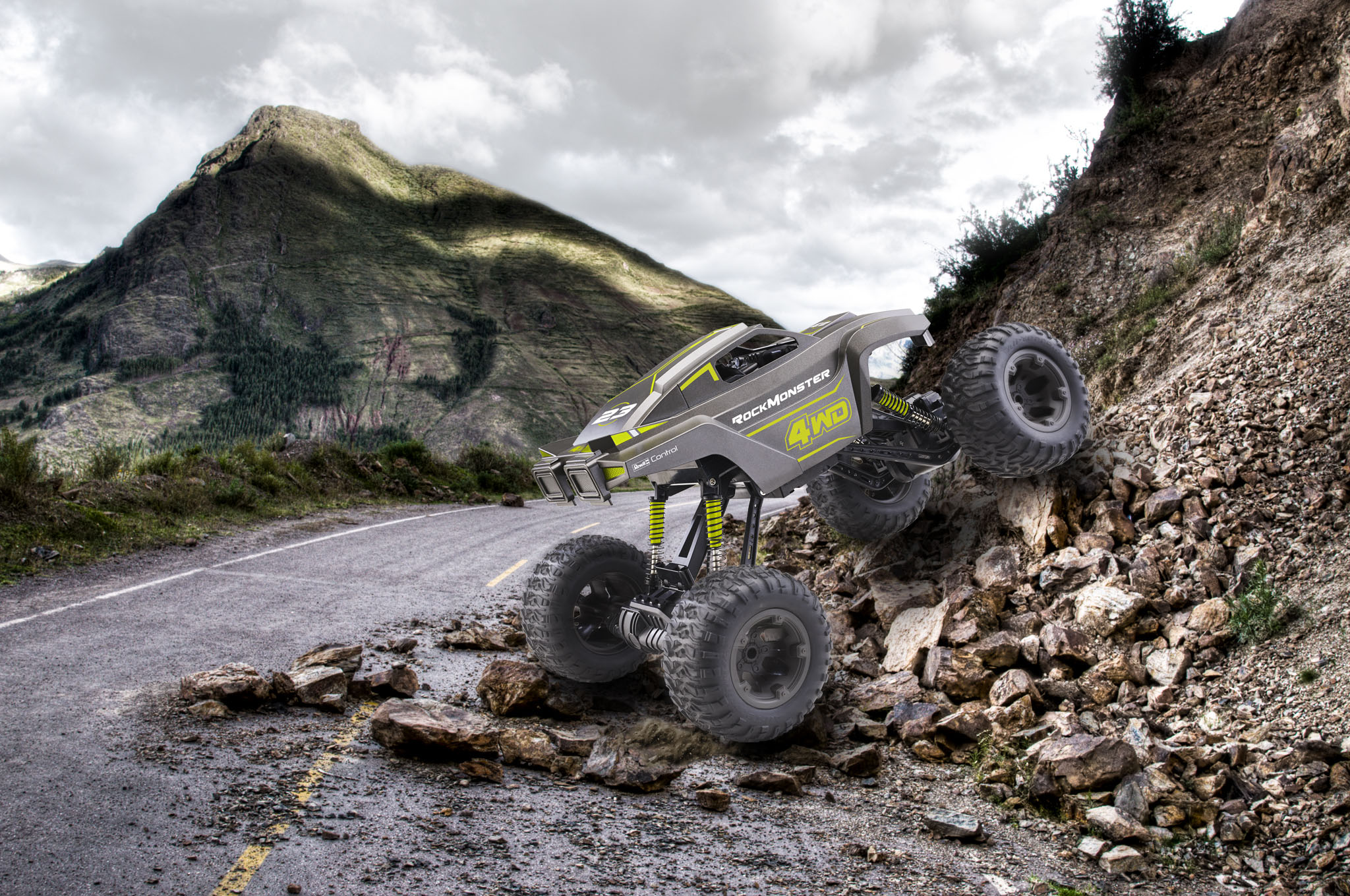 REVELL Crawler "ROCK MONSTER" R/C Spielzeugmonstertruck, Mehrfarbig