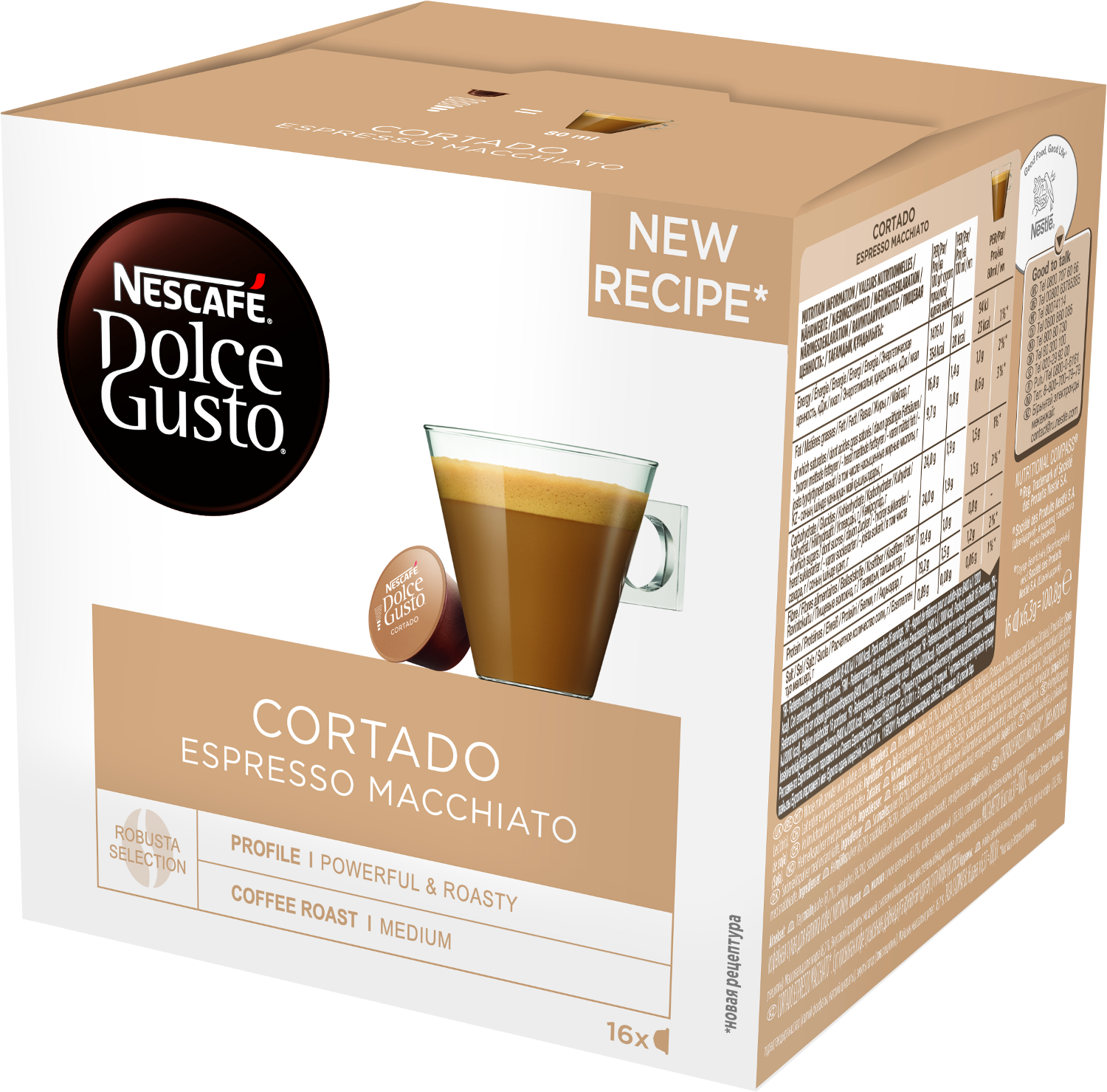 NESCAFÉ Dolce Gusto Cortado Espresso Macchiato - Kaffeekapseln