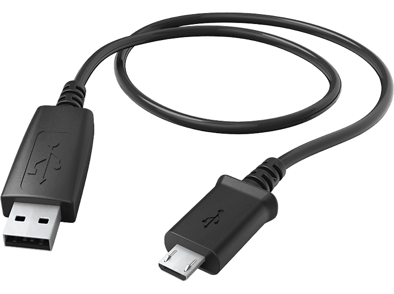 HAMA USB-A / microUSB-kabel Zwart (173672)