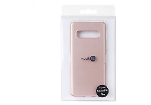 Funda para móvil - Muvit Life Rose Gold, Compatible con Samsung Galaxy S10E, Rosa Metálico