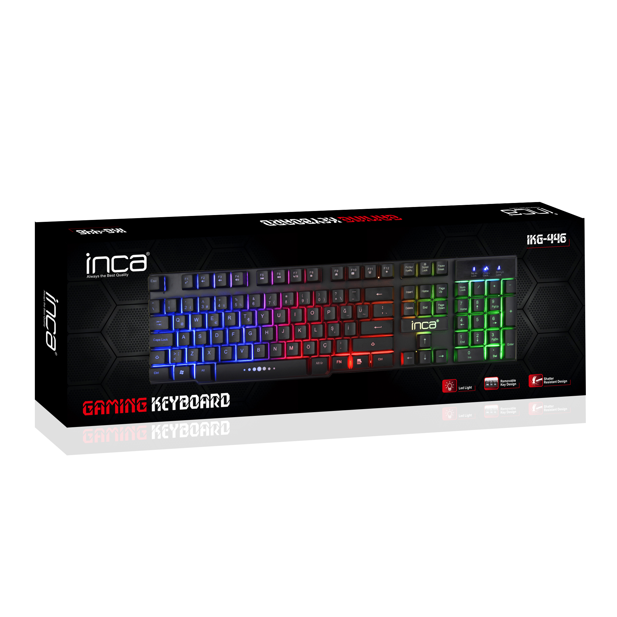 INCA IKG-446 Rainbow Efect  Mekanik Hisli Gaming Klavye