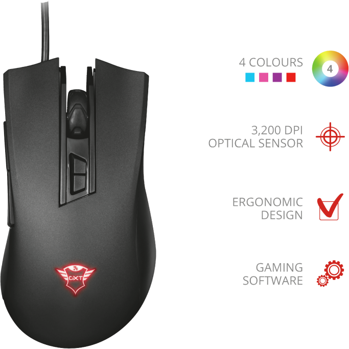 TRUST Souris gamer GXT 121 Zeebo (23091)