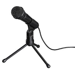 Micrófono - Hama MIC-P35 AllRound (139905), Trípode, Negro