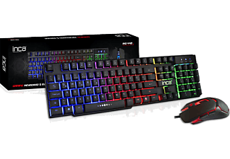 INCA IKG-448 Rainbow Efect Mekanik Hisli Kablolu Gaming Klavye & Mouse Set