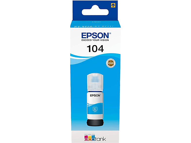 EPSON 104 EcoTank Cyaan (C13T00P340)